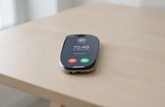 Smartphone showing an incoming call from an unknown phone number, representing phone number tracking and caller identification concepts