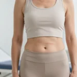 A woman consulting with a female surgeon after a tummy tuck in Turkey, showing the results of abdominoplasty in a modern clinic.