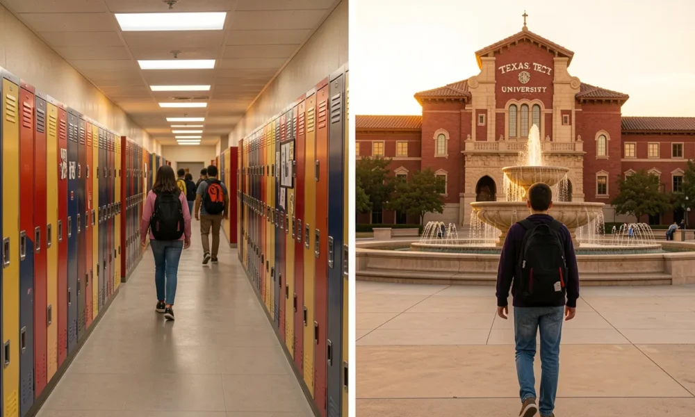 Student transitioning from Birdville to Texas Tech campus