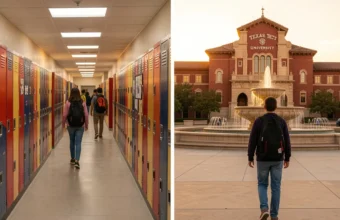 Student transitioning from Birdville to Texas Tech campus