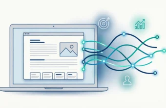 future of business blogging with AI and personalization illustration