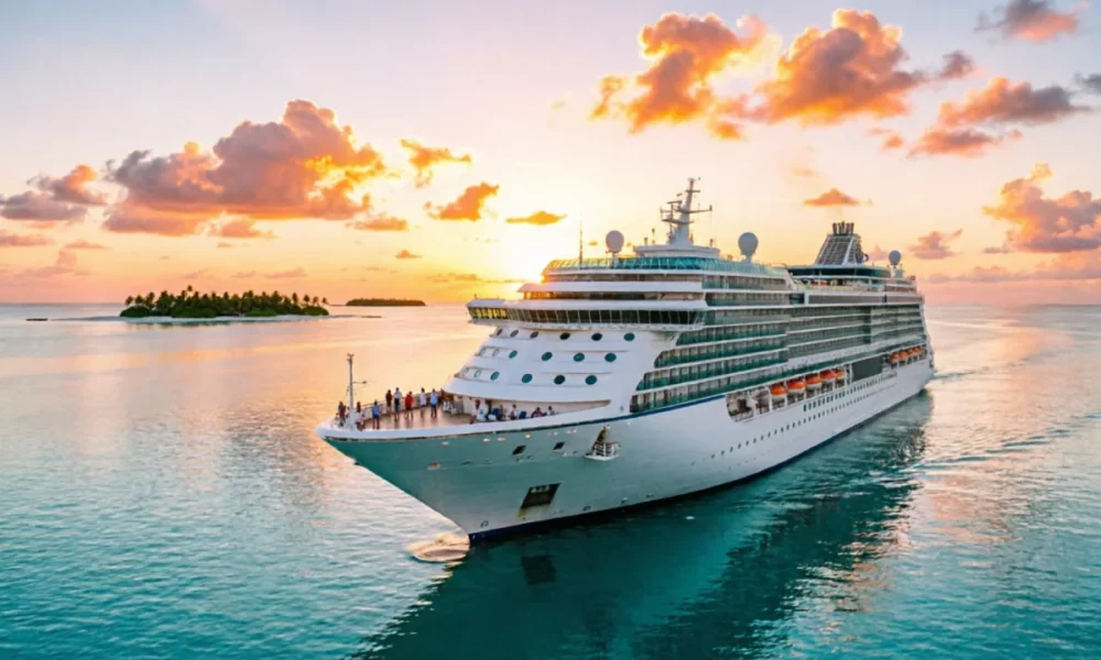 plan the perfect cruise vacation with luxury ship at sunset