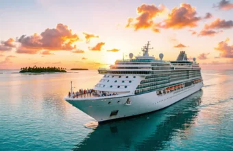 plan the perfect cruise vacation with luxury ship at sunset