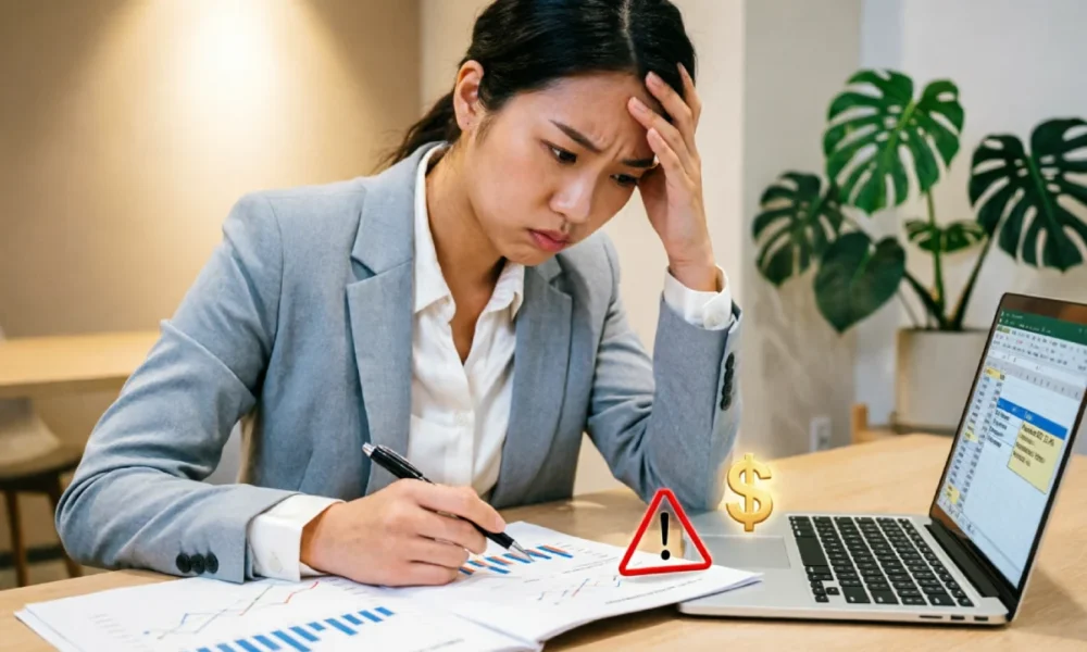 New real estate agent reviewing agent business plan mistakes that led to a $50K loss