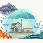 Climate risk insurance coverage protecting homes from floods and storms