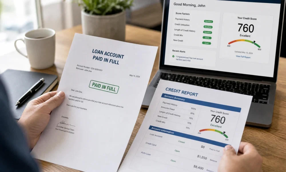 Closing an old loan document review affecting credit history