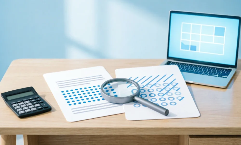 compare personal loan offers side by side on desk with calculator