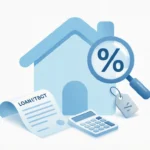 Illustration explaining loan origination fee cost on a mortgage document