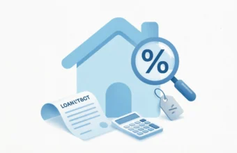 Illustration explaining loan origination fee cost on a mortgage document