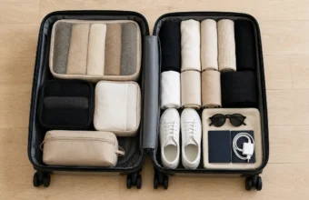 pack carry-on bag neatly for a one-week trip